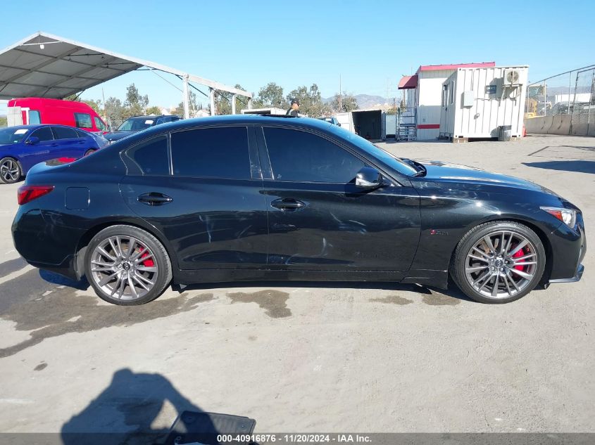 2019 Infiniti Q50 3.0T Red Sport 400 VIN: JN1FV7AP6KM760612 Lot: 40916876