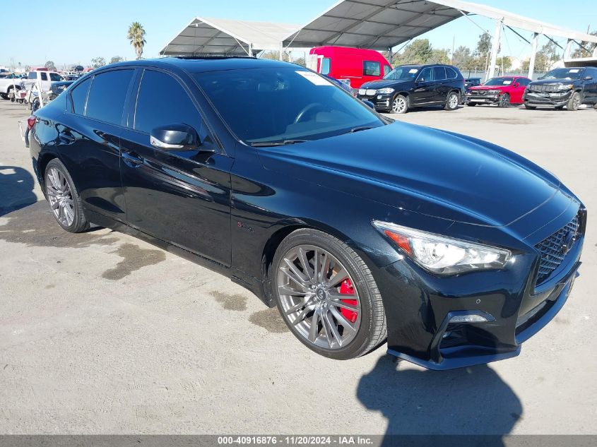 2019 Infiniti Q50 3.0T Red Sport 400 VIN: JN1FV7AP6KM760612 Lot: 40916876