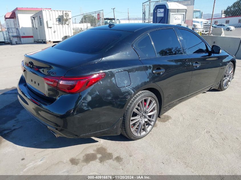 2019 Infiniti Q50 3.0T Red Sport 400 VIN: JN1FV7AP6KM760612 Lot: 40916876