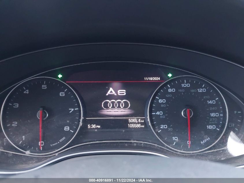 2012 Audi A6 3.0 Premium VIN: WAUBGAFC2CN006558 Lot: 40916891