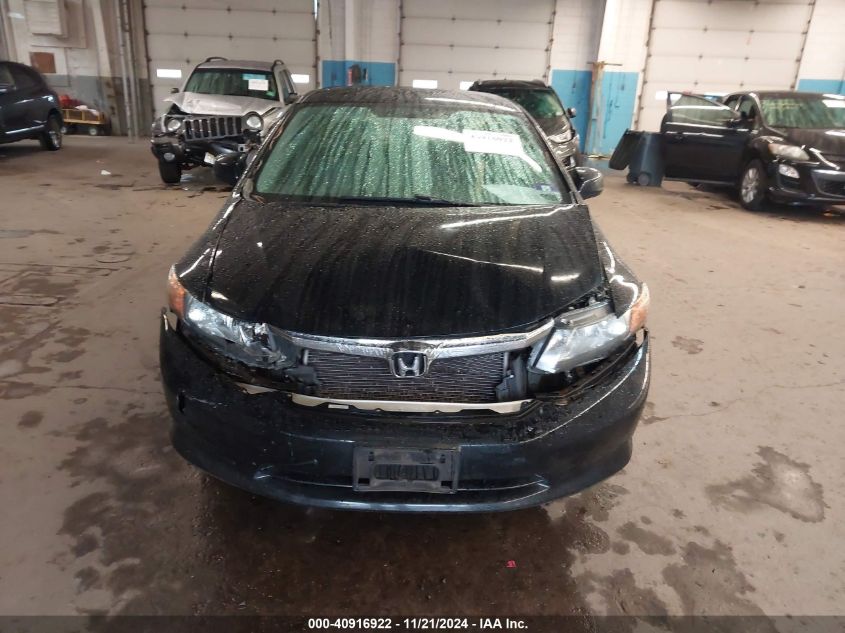 2012 Honda Civic Lx VIN: 2HGFB2F57CH301076 Lot: 40916922