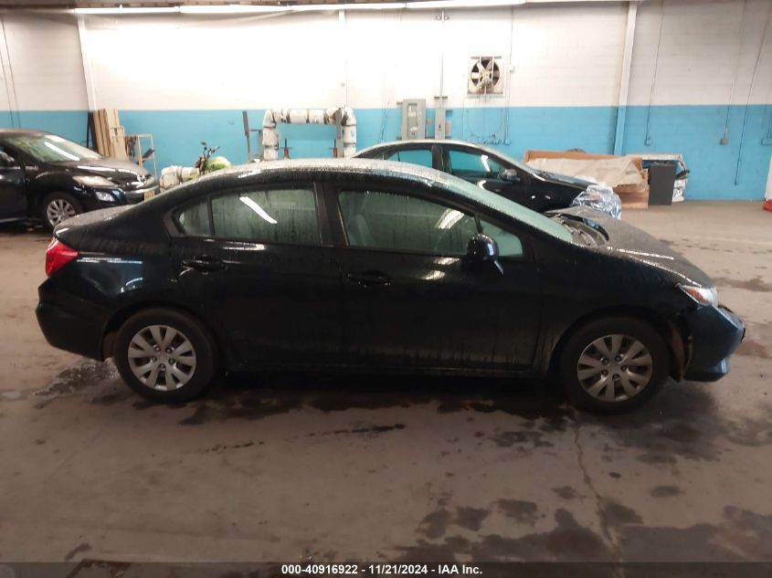 2012 Honda Civic Lx VIN: 2HGFB2F57CH301076 Lot: 40916922