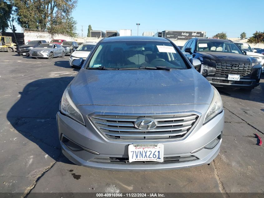 2017 Hyundai Sonata Se VIN: 5NPE24AF6HH510393 Lot: 40916966