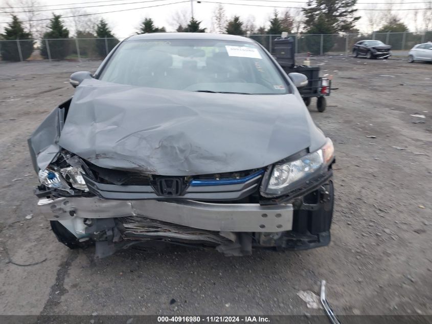 2012 Honda Civic Hybrid VIN: JHMFB4F35CS011368 Lot: 40916980