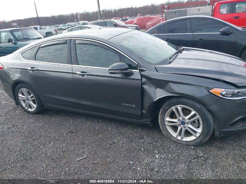 2018 Ford Fusion Hybrid Se VIN: 3FA6P0LU7JR238567 Lot: 40916984