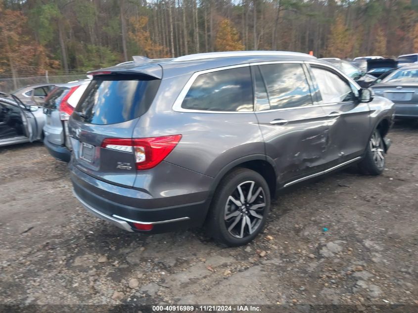 2019 Honda Pilot Elite VIN: 5FNYF6H09KB062252 Lot: 40916989