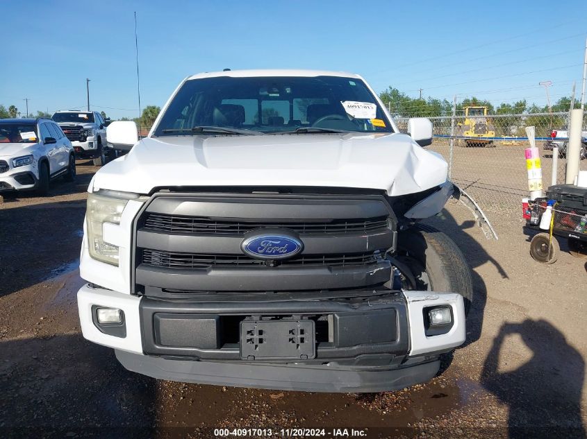 2015 Ford F-150 Lariat VIN: 1FTEW1CGXFFB82847 Lot: 40917013