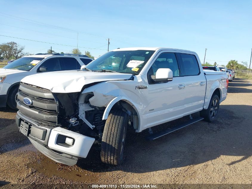 2015 Ford F-150 Lariat VIN: 1FTEW1CGXFFB82847 Lot: 40917013