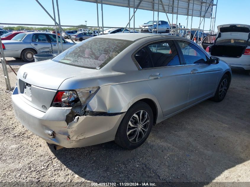 2009 Honda Accord 2.4 Lx VIN: 1HGCP263X9A011098 Lot: 40917102