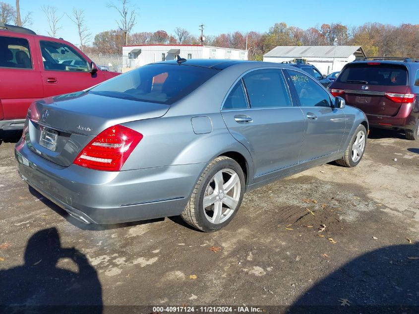 2013 Mercedes-Benz S 550 4Matic VIN: WDDNG9EB3DA493999 Lot: 40917124