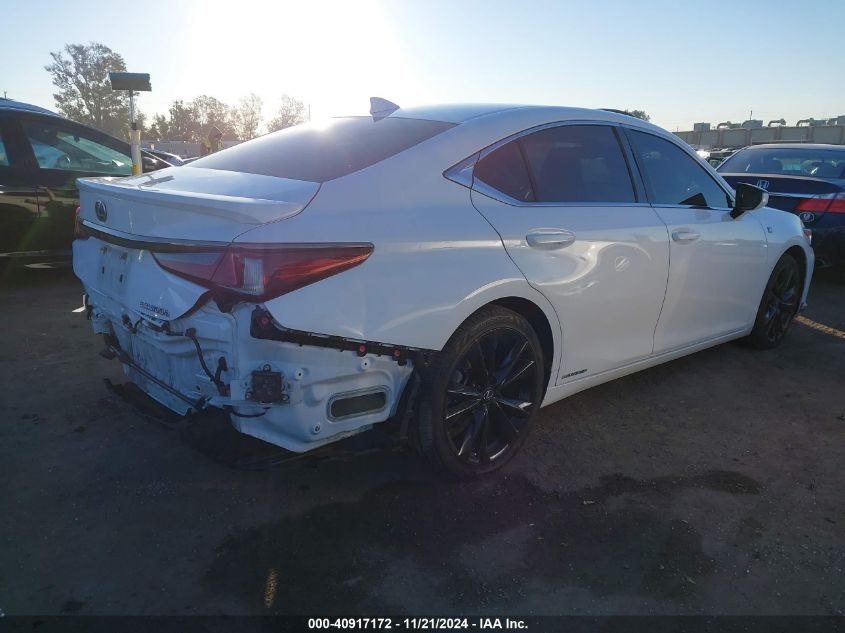 2022 Lexus Es 300H F Sport VIN: 58AGA1C12NU021975 Lot: 40917172