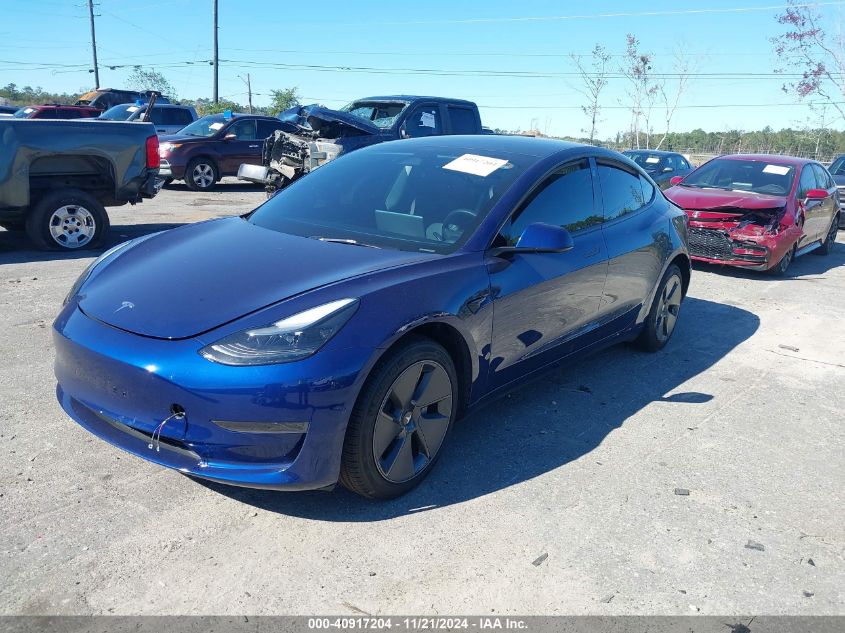 2023 Tesla Model 3 Rear-Wheel Drive VIN: 5YJ3E1EA4PF598255 Lot: 40917204