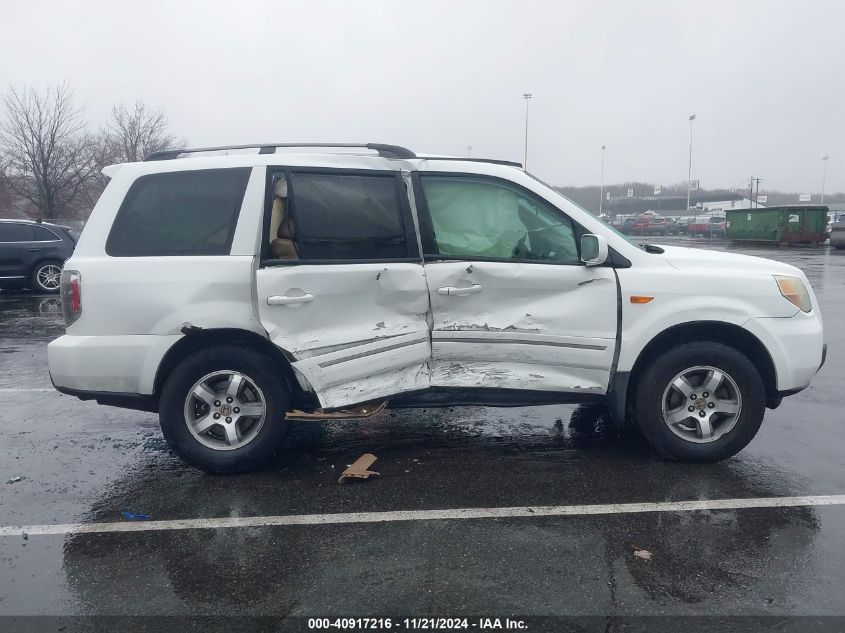 2007 Honda Pilot Ex-L VIN: 5FNYF18597B009640 Lot: 40917216