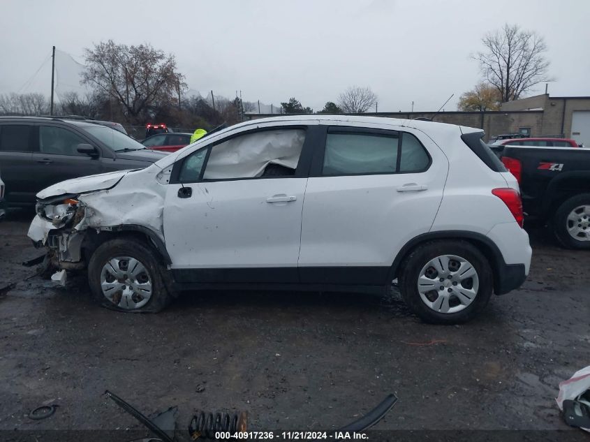 2018 Chevrolet Trax Ls VIN: 3GNCJKSB4JL359190 Lot: 40917236