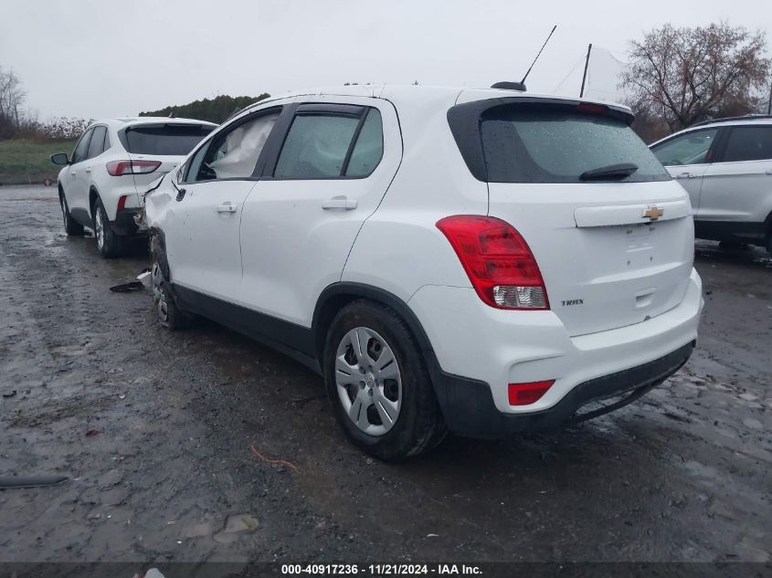 2018 Chevrolet Trax Ls VIN: 3GNCJKSB4JL359190 Lot: 40917236