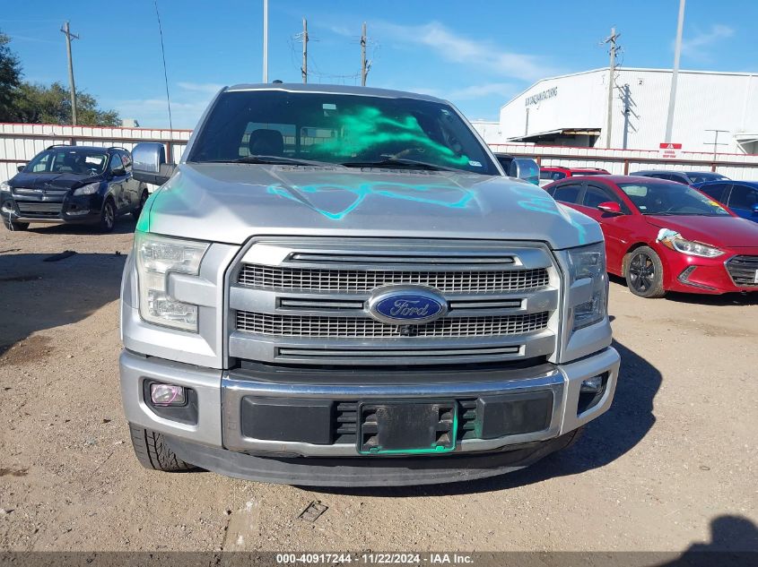 2015 FORD F-150 PLATINUM - 1FTEW1CF5FFB40688