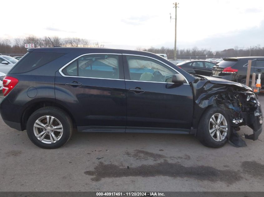 2017 Chevrolet Equinox Ls VIN: 2GNALBEK3H1525045 Lot: 40917451