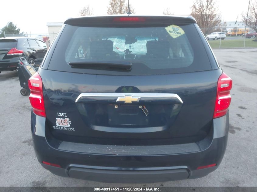 2017 Chevrolet Equinox Ls VIN: 2GNALBEK3H1525045 Lot: 40917451