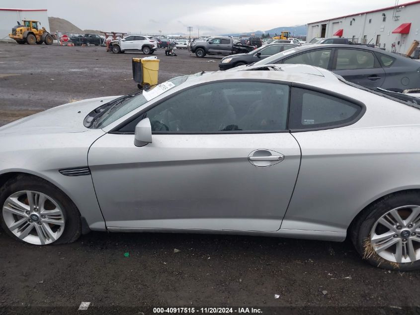 2008 Hyundai Tiburon Gs VIN: KMHHM66D38U266438 Lot: 40917515