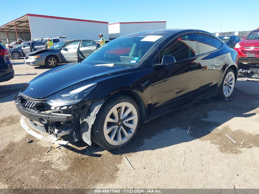 2021 Tesla Model 3 Long Range Dual Motor All-Wheel Drive VIN: 5YJ3E1EB5MF036935 Lot: 40917543