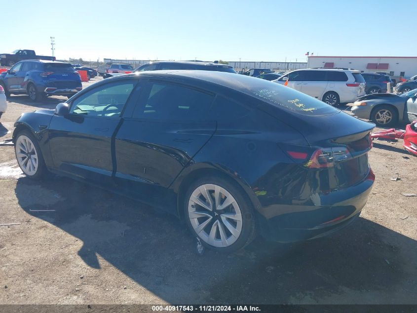 2021 Tesla Model 3 Long Range Dual Motor All-Wheel Drive VIN: 5YJ3E1EB5MF036935 Lot: 40917543