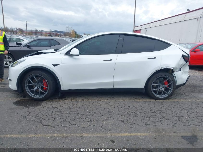 2021 Tesla Model Y Performance Dual Motor All-Wheel Drive VIN: 5YJYGDEF5MF258279 Lot: 40917562