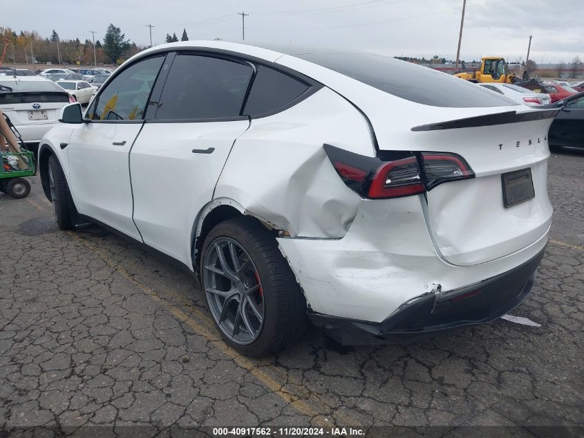 2021 Tesla Model Y Performance Dual Motor All-Wheel Drive VIN: 5YJYGDEF5MF258279 Lot: 40917562