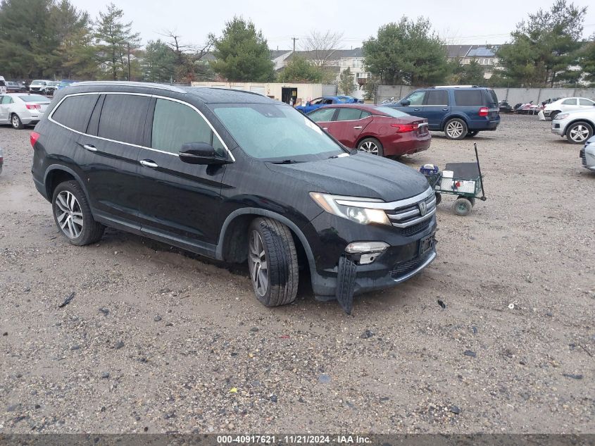 2017 Honda Pilot Elite VIN: 5FNYF6H04HB065911 Lot: 40917621