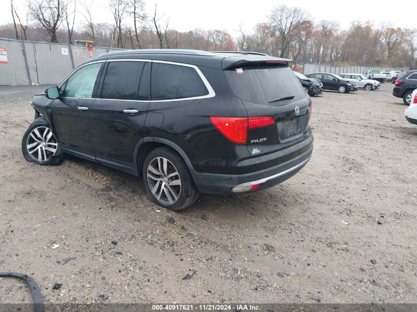 2017 Honda Pilot Elite VIN: 5FNYF6H04HB065911 Lot: 40917621