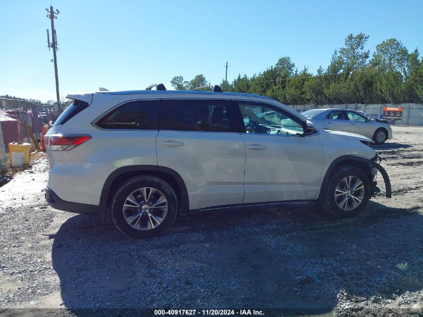 2015 Toyota Highlander Xle V6 VIN: 5TDJKRFH8FS196629 Lot: 40917627