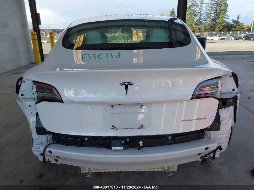 2018 Tesla Model 3 Long Range/Performance VIN: 5YJ3E1EB7JF096744 Lot: 40917810