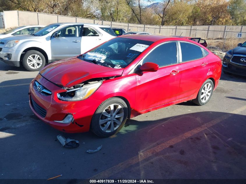 VIN KMHCU4AE7EU741180 2014 Hyundai Accent, Gls no.2