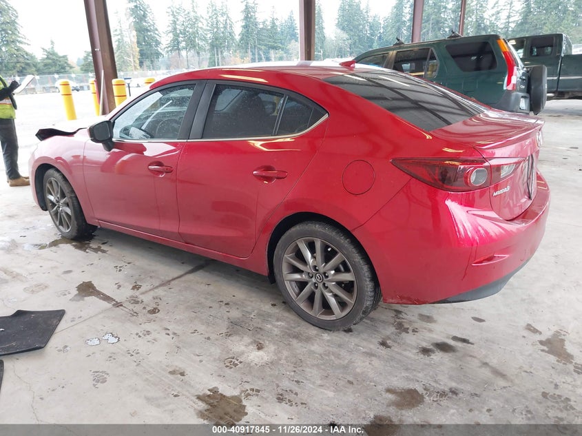 Vin: 3mzbn1w32jm240714, lot: 41407551, mazda mazda3 grand touring 20183