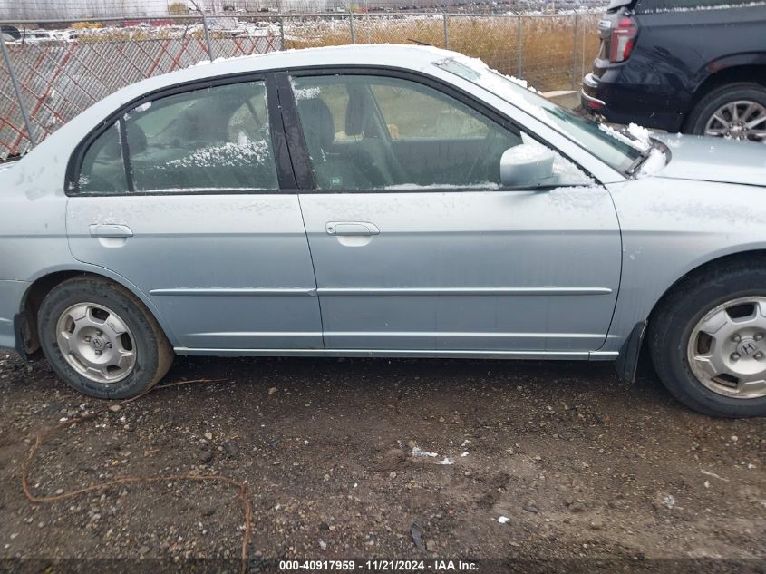 2004 Honda Civic Hybrid VIN: JHMES95634S019376 Lot: 40917959