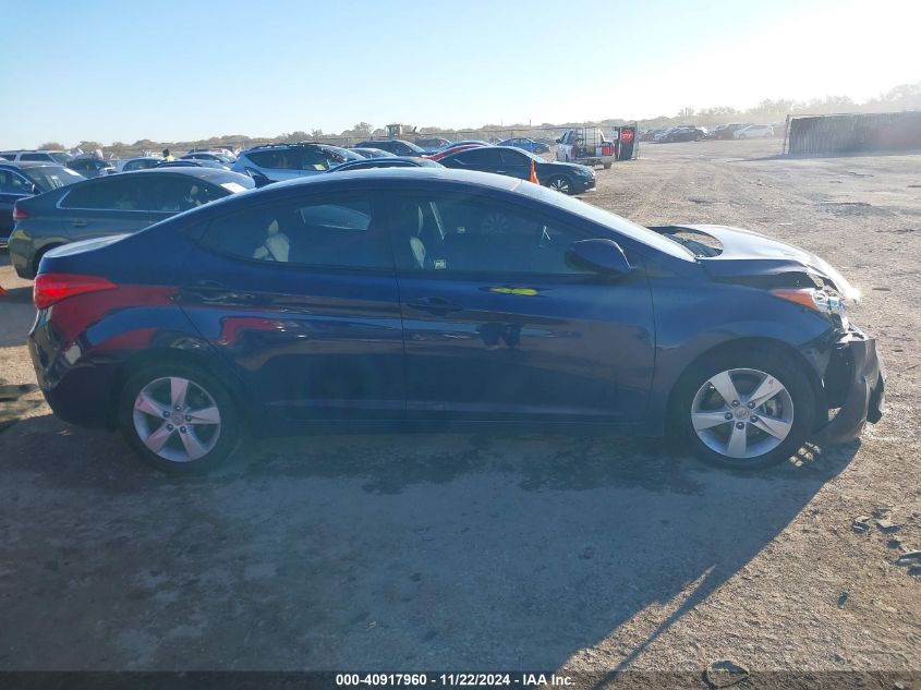 2013 Hyundai Elantra Gls VIN: 5NPDH4AEXDH219553 Lot: 40917960