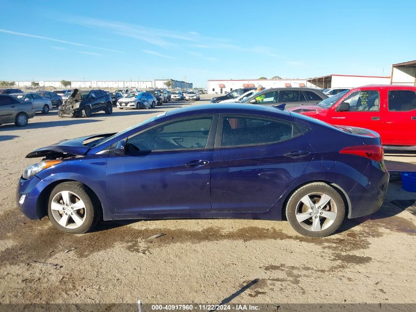 2013 Hyundai Elantra Gls VIN: 5NPDH4AEXDH219553 Lot: 40917960