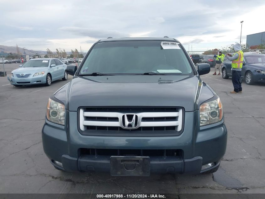 2006 Honda Pilot Ex-L VIN: 2HKYF18676H527920 Lot: 40917988