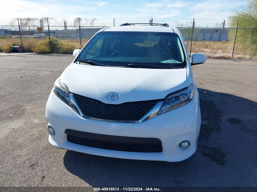 2015 Toyota Sienna Se 8 Passenger VIN: 5TDXK3DCXFS686939 Lot: 40918013