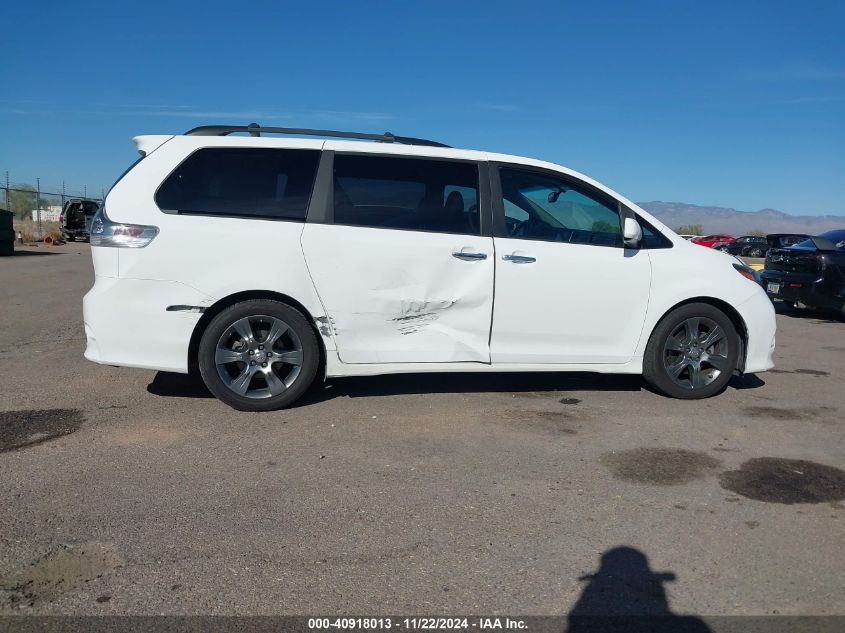 2015 Toyota Sienna Se 8 Passenger VIN: 5TDXK3DCXFS686939 Lot: 40918013