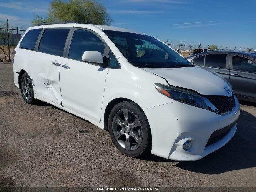 2015 Toyota Sienna Se 8 Passenger VIN: 5TDXK3DCXFS686939 Lot: 40918013