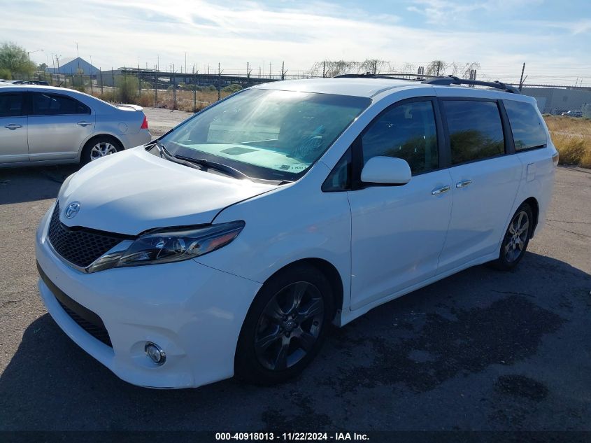 2015 Toyota Sienna Se 8 Passenger VIN: 5TDXK3DCXFS686939 Lot: 40918013