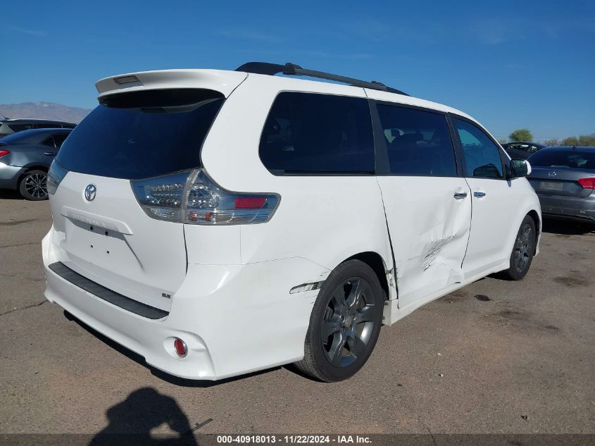 2015 Toyota Sienna Se 8 Passenger VIN: 5TDXK3DCXFS686939 Lot: 40918013