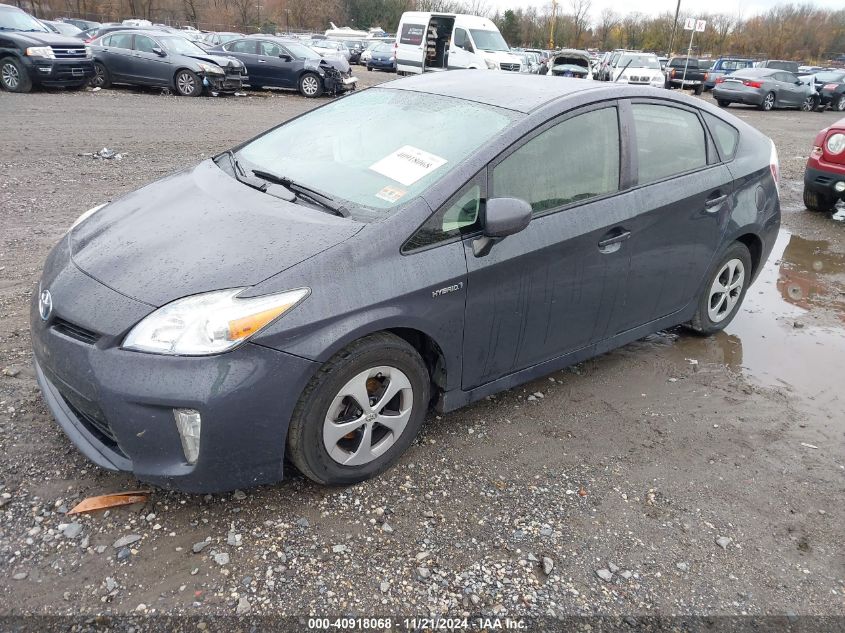 VIN JTDKN3DU7F0436569 2015 Toyota Prius, Four no.2