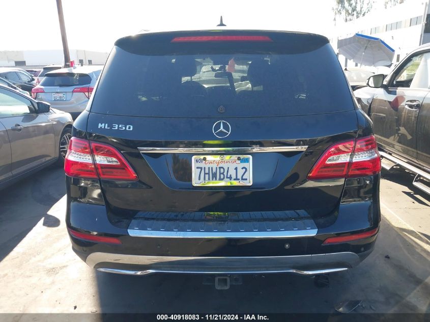 2015 Mercedes-Benz Ml 350 VIN: 4JGDA5JBXFA476119 Lot: 40918083