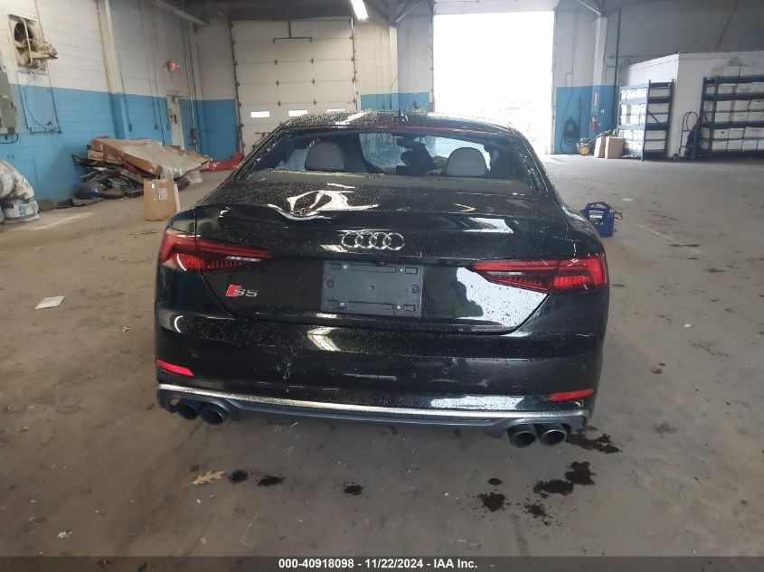 2018 Audi S5 3.0T Premium Plus VIN: WAUR4AF57JA019318 Lot: 40918098