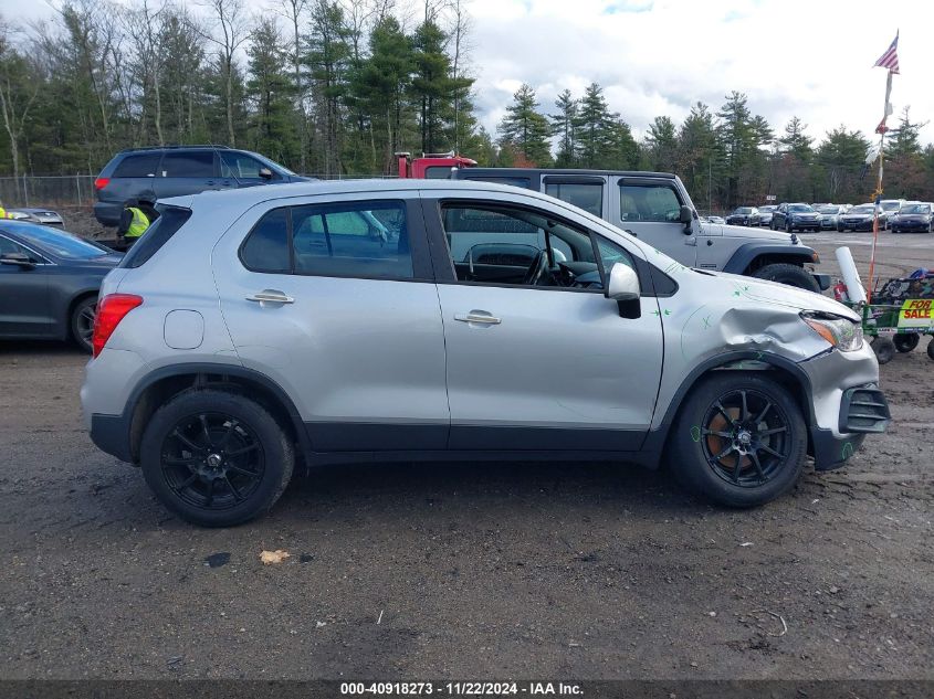 2017 Chevrolet Trax Ls VIN: 3GNCJKSB1HL227854 Lot: 40918273