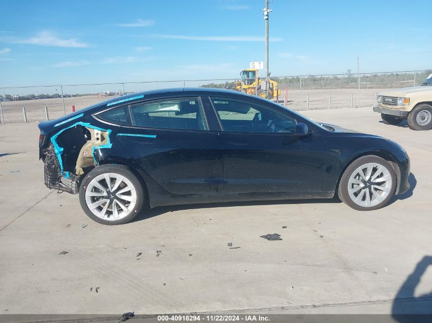 2022 Tesla Model 3 Long Range Dual Motor All-Wheel Drive VIN: 5YJ3E1EB4NF245441 Lot: 40918294