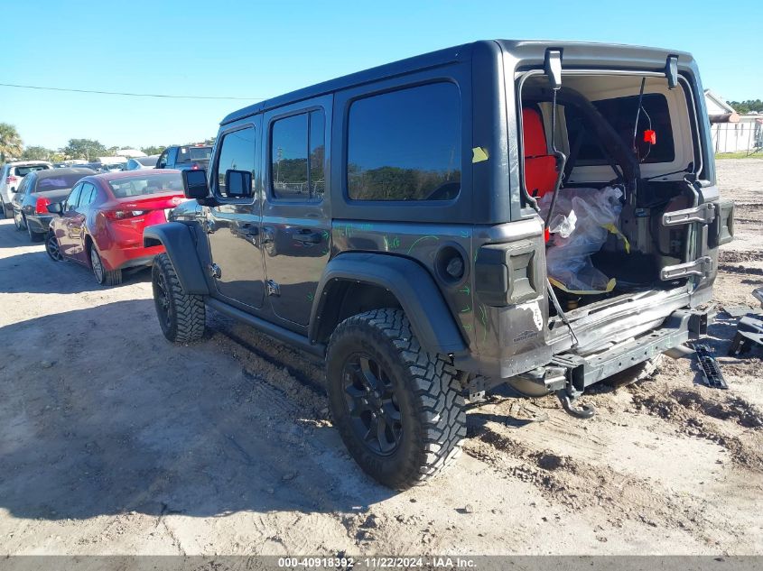 2021 Jeep Wrangler Unlimited Willys 4X4 VIN: 1C4HJXDN4MW681135 Lot: 40918392