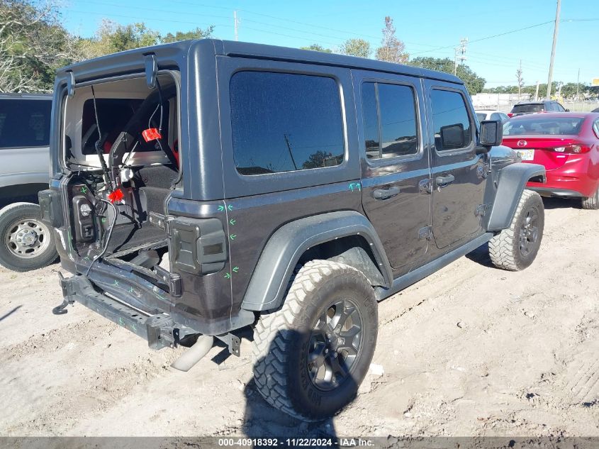 2021 Jeep Wrangler Unlimited Willys 4X4 VIN: 1C4HJXDN4MW681135 Lot: 40918392