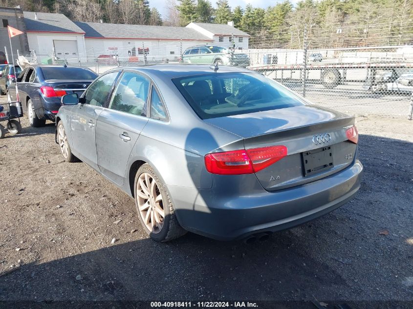 2013 Audi A4 2.0T Premium VIN: WAUFFAFL8DN035827 Lot: 40918411